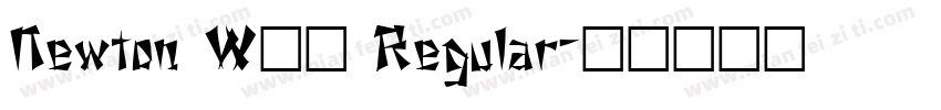 Newton W08 Regular字体转换